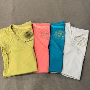 Bundle of Hollister V-Neck T-Shirts